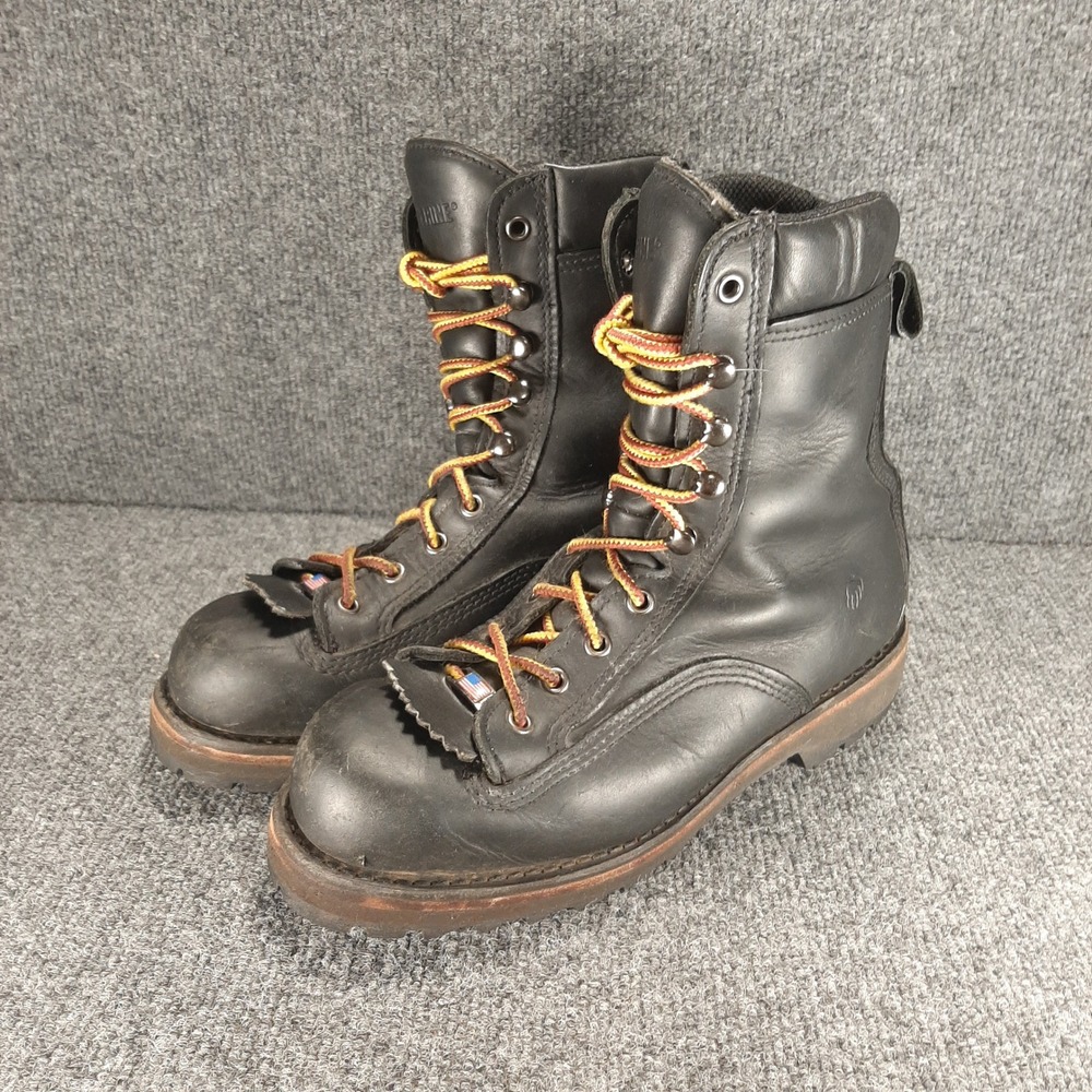 Wolverine Work Boots WB 7.5 EW Black Mens Waterproof GoreTex Vibram Made In USA